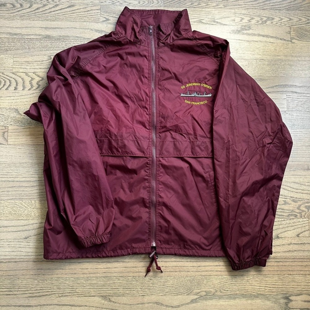 SS Jeremiah O'Brien San Francisco Windbreaker Jacket Mens 2XL